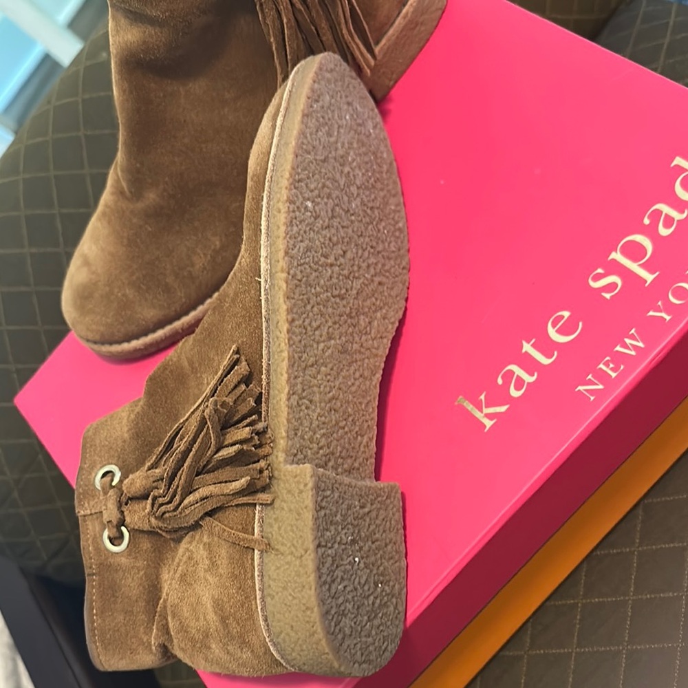 Kate Spade Brown Suede Ankle Boots - Picture 5 of 10